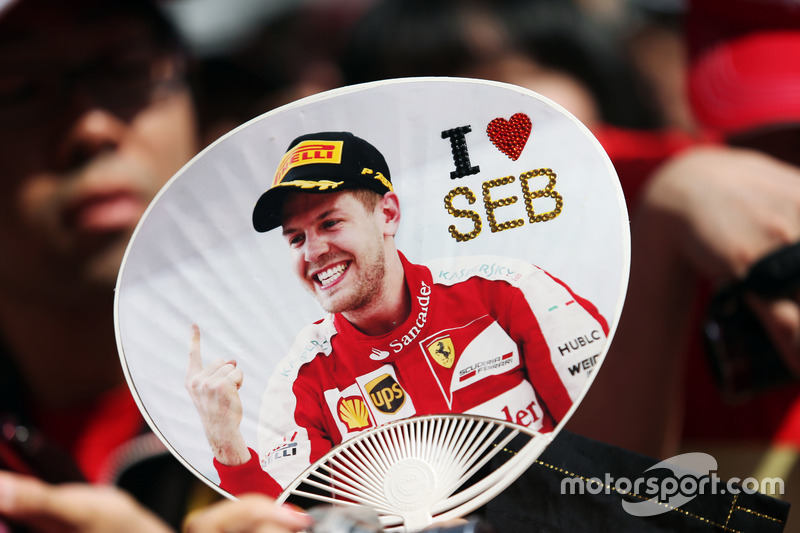 Un fan de Sebastian Vettel, Ferrari