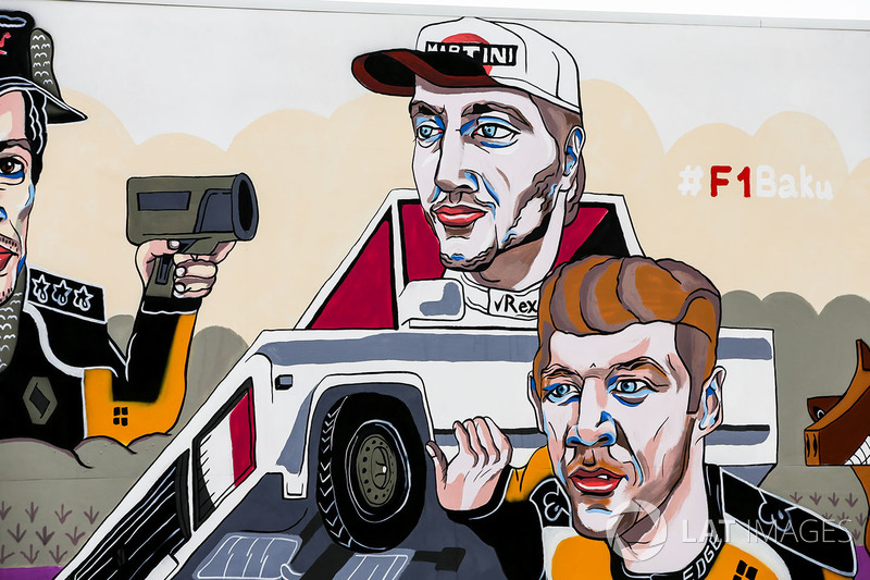 Шарж: Карлос Сайнс, Renault Sport F1 Team, Сергей Сироткин, Williams, и Нико Хюлькенберг, Renault Sport F1 Team