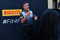 Mario Isola, Direttore Sportivo Pirelli alla presentazione delle Pirelli 2018