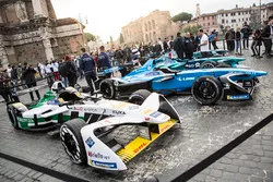 Formule E wagens in Rome