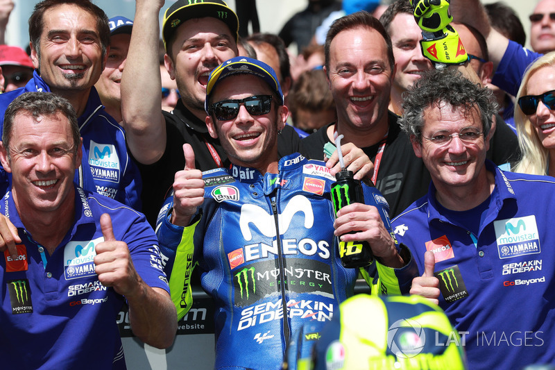 Il terzo classificato Valentino Rossi, Yamaha Factory Racing