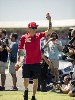 Kimi Raikkonen, Ferrari en el desfile de pilotos