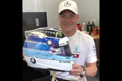 Casco especial para el GP de Mónaco de Valtteri Bottas, Mercedes-AMG F1