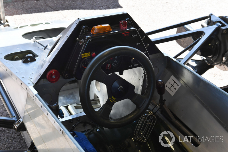 Williams FW08 steering wheel and cockpit