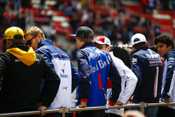 Nico Hulkenberg, Renault Sport F1 Team, Sergey Sirotkin, Williams Racing, Brendon Hartley, Toro Rosso, Charles Leclerc, Sauber, Esteban Ocon, Force India, and Lance Stroll, Williams Racing