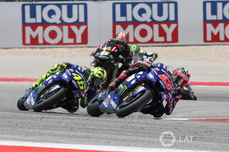 Maverick Viñales, Yamaha Factory Racing, Valentino Rossi, Yamaha Factory Racing, Johann Zarco, Monster Yamaha Tech 3