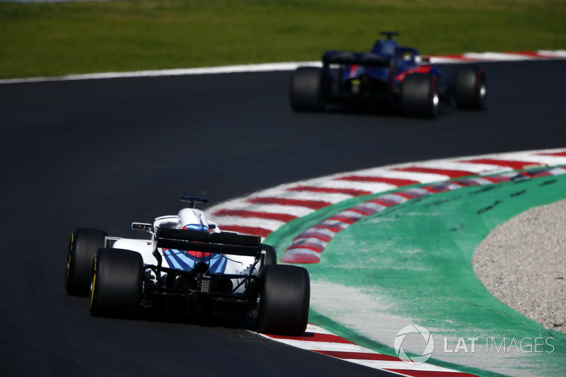 Brendon Hartley, Scuderia Toro Rosso STR13, Sergey Sirotkin, Williams FW41