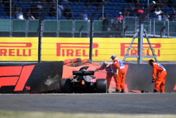 Brendon Hartley, Scuderia Toro Rosso STR13 après l'accident