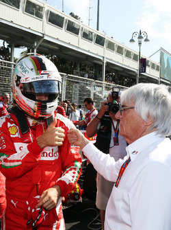 Sebastian Vettel, Ferrari con Bernie Ecclestone