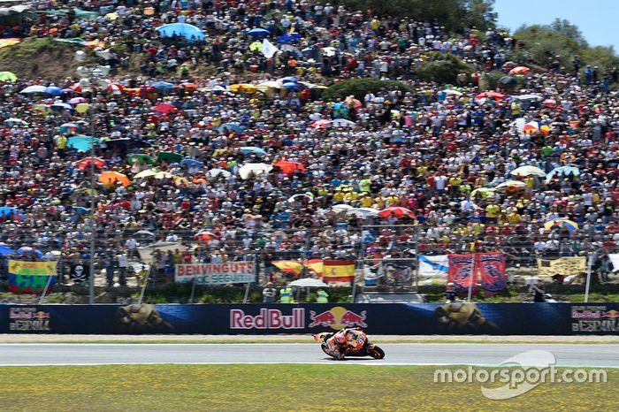 Las colinas que rodean el trazado de Jerez siempre repletas