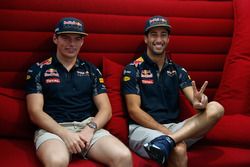 Daniel Ricciardo en Max Verstappen, Red Bull Racing