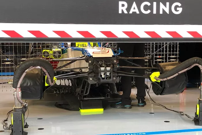 Williams FW43 in the garage
