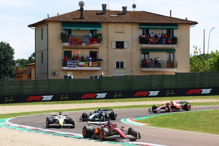 Charles Leclerc, Ferrari, Isack Hadjar, Racing Bulls Team, Andrea Kimi Antonelli, Mercedes