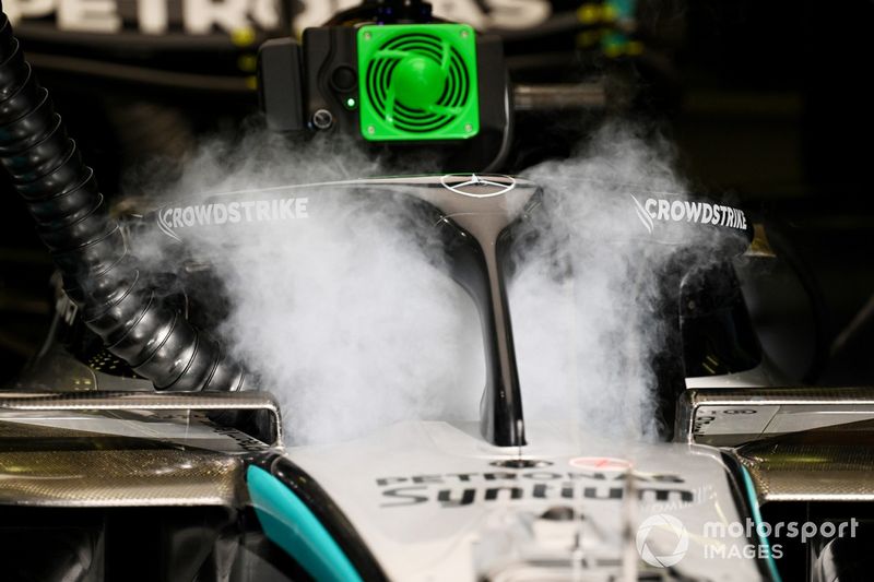 Cockpit cooling in the Mercedes