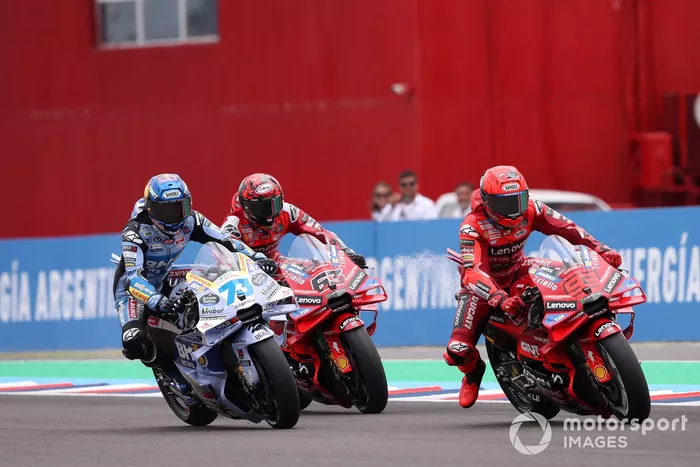 Marc Marquez, Ducati Team, Alex Marquez, Gresini Racing, Francesco Bagnaia, Ducati Team