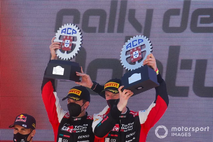 Podio: Elfyn Evans, Scott Martin, Toyota Gazoo Racing WRT Toyota Yaris WRC