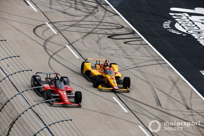 Will Power, Team Penske Chevrolet, Romain Grosjean, Andretti Autosport Honda