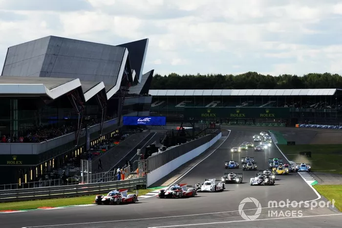 Partenza della gara di Silverstone