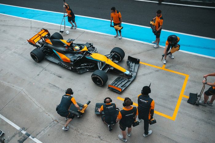 Alex Palou, McLaren probando en Hungaroring