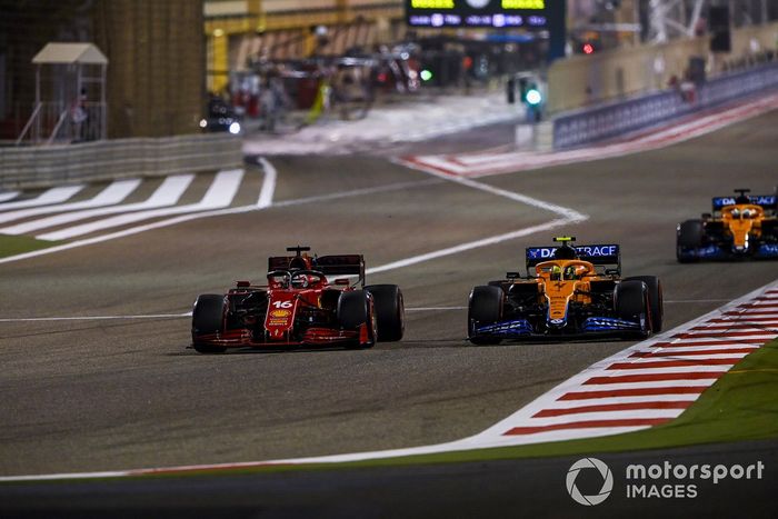 Charles Leclerc, Ferrari SF21, Lando Norris, McLaren MCL35M