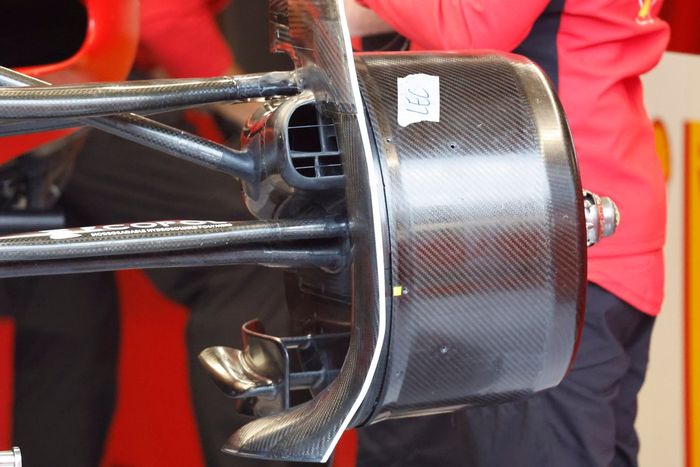 Detalle tambor de freno Ferrari SF-23
