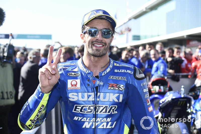 Il secondo classificato Andrea Iannone, Team Suzuki MotoGP