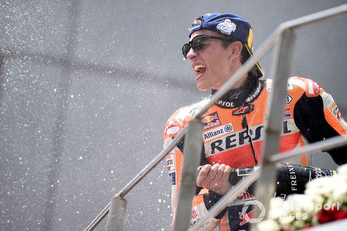 Podio: ganador de la carrera Marc Marquez, Repsol Honda Team