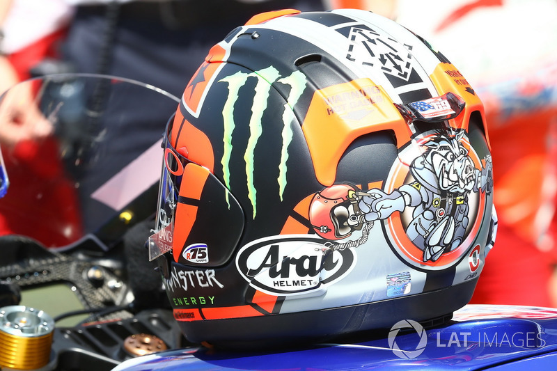 Helmet of Maverick Viñales, Yamaha Factory Racing