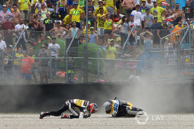 Crash Danny Kent, CarXpert Interwetten, crash