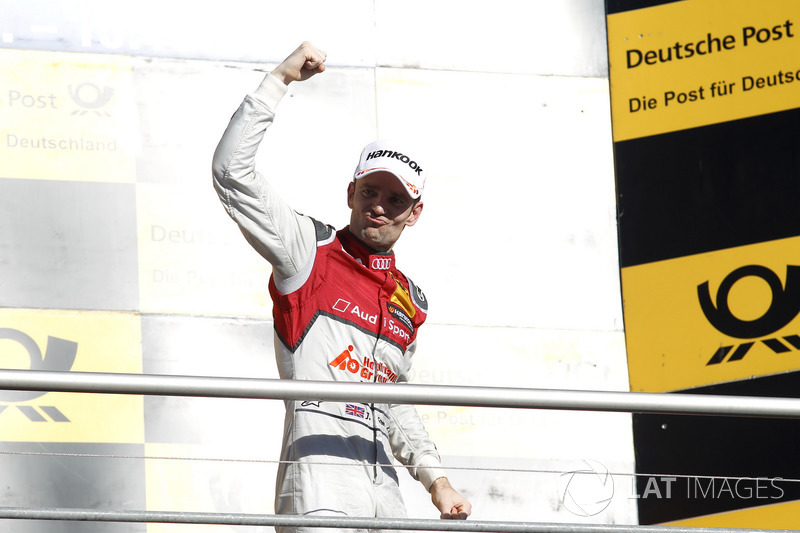 Podium: Sieger Jamie Green, Audi Sport Team Rosberg, Audi RS 5 DTM