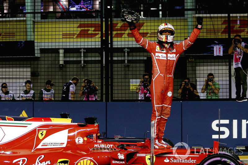 Polesitter Sebastian Vettel, Ferrari