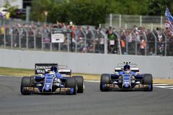 Marcus Ericsson, Sauber C36 and Pascal Wehrlein, Sauber C36