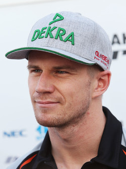 Nico Hülkenberg, Sahara Force India F1 im Gespräch mit der Presse