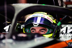 Sergio Perez, Sahara Force India F1 VJM09 with the Halo cockpit cover