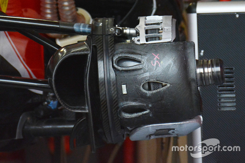 Ferrari SF16-H front brake duct detail