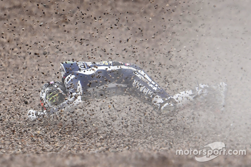 Jorge Lorenzo, Yamaha Factory Racing crash