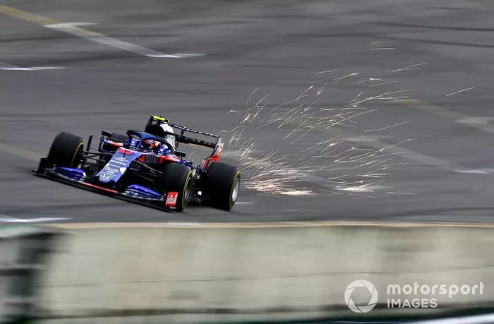 Chispas del Pierre Gasly, Toro Rosso STR14