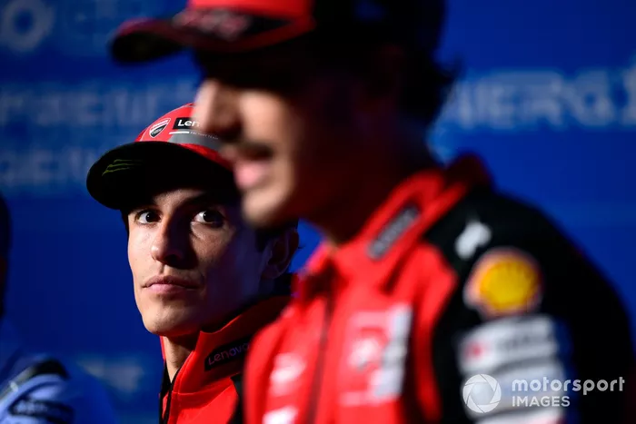 Marc Marquez, Ducati Team, Francesco Bagnaia, Ducati Team