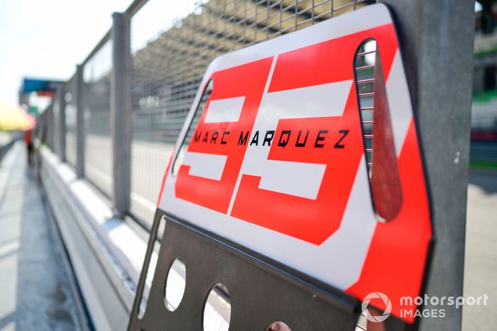 Marc Márquez, pitboard del equipo Ducati