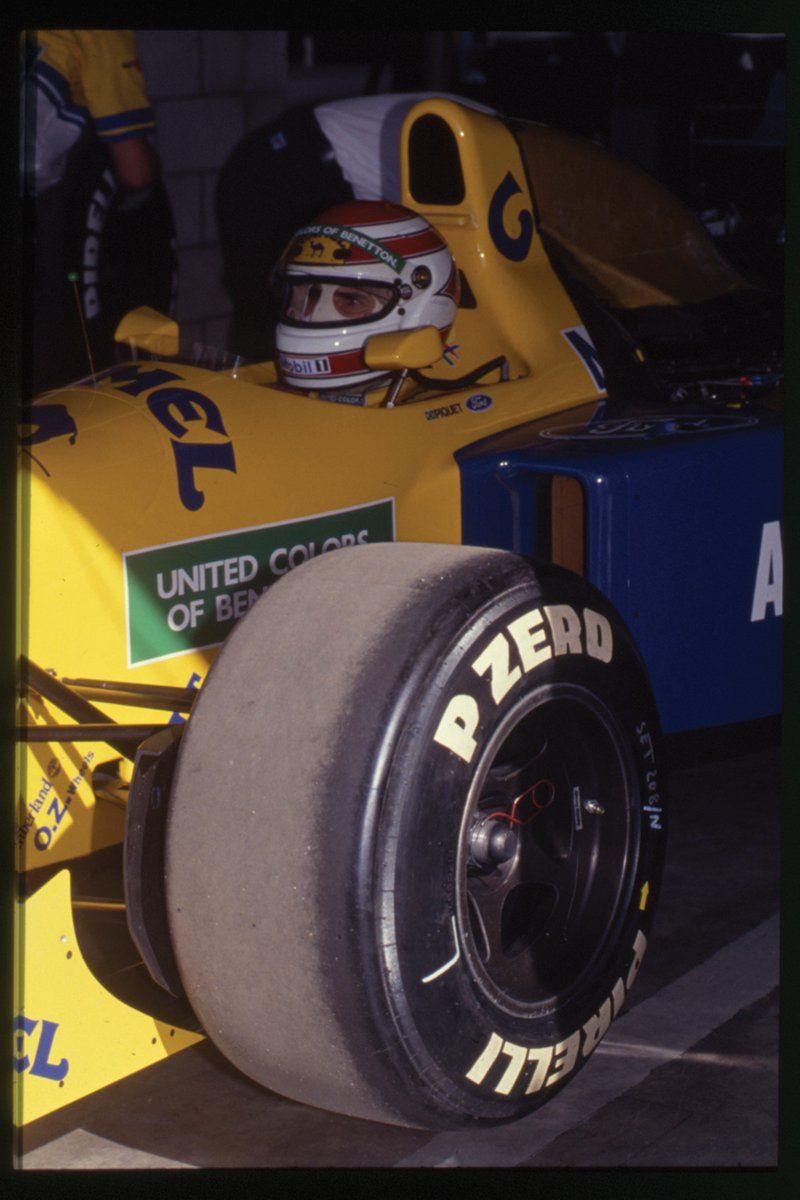 Gomme Pirelli Zero sulla Benetton B191 di Nelson Piquet nel 1991