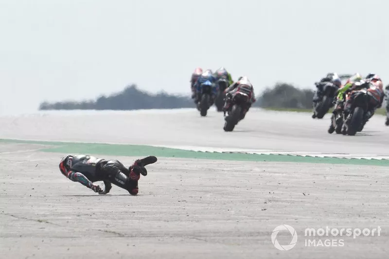 Fabio Quartararo, Petronas Yamaha SRT crash