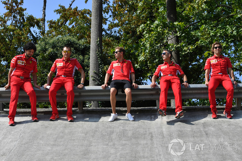 Sebastian Vettel, Ferrari sul banking di Monza