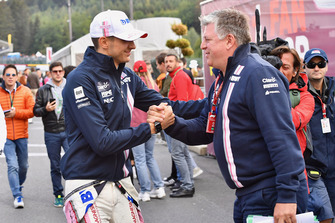 Esteban Ocon, Racing Point Force India F1 Team and Otmar Szafnauer Team Princapl Racing Point Force India F1 Team