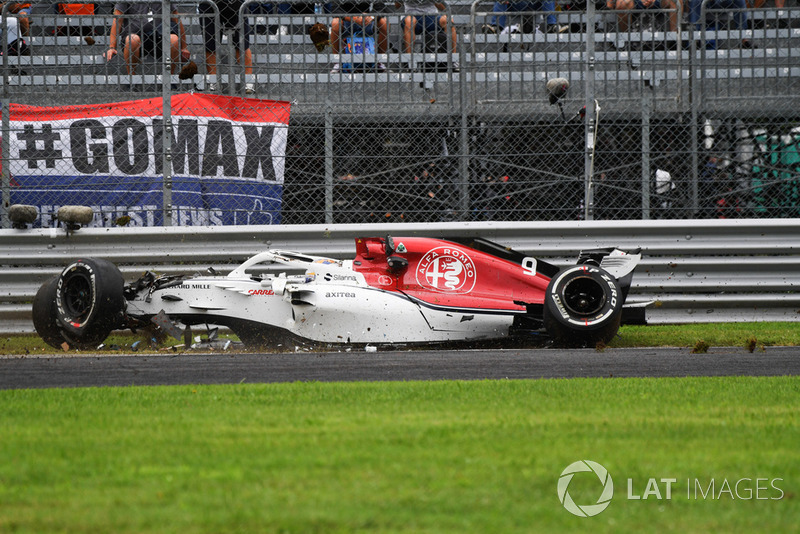 Marcus Ericsson, Sauber C37 kazası