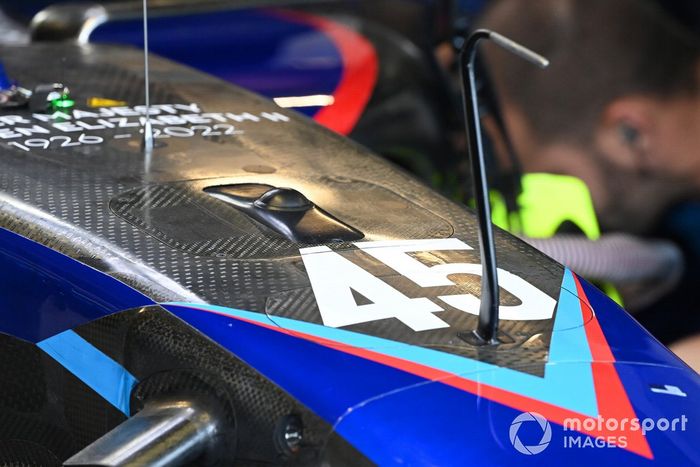 Número de carrera del coche de Nyck de Vries, Williams FW44