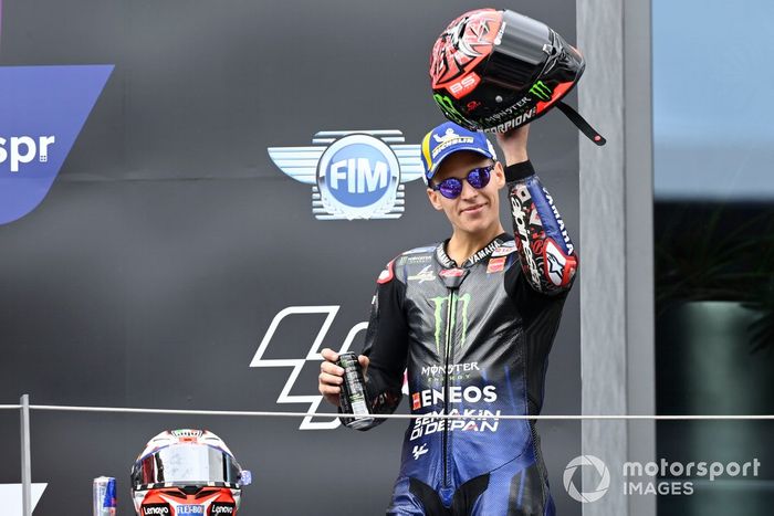 Podio: segundo lugar Fabio Quartararo, Yamaha Factory Racing