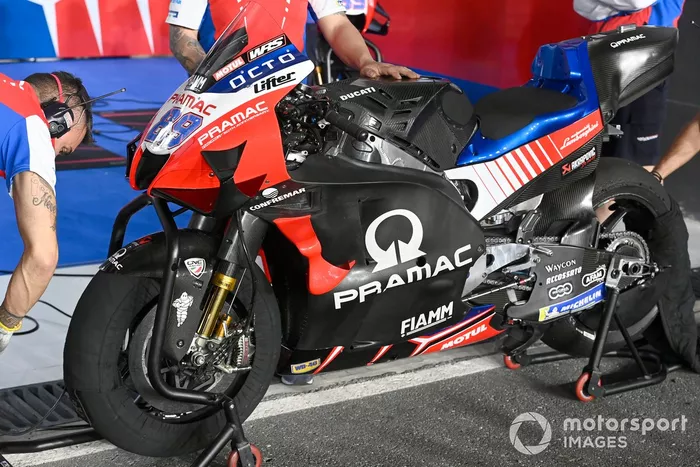 La moto de Pramac Ducati