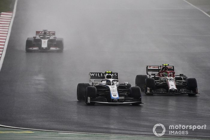 Nicholas Latifi, Williams FW43, Antonio Giovinazzi, Alfa Romeo Racing C39, Romain Grosjean, Haas VF-20