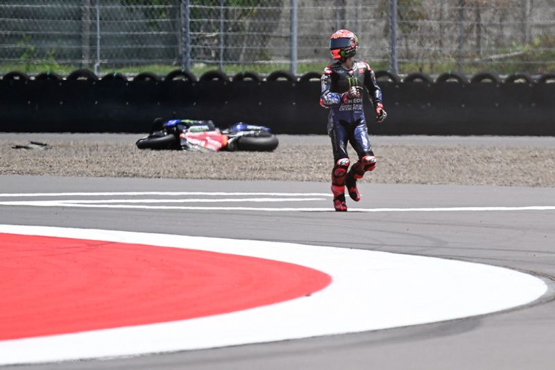 Fabio Quartararo, chute Yamaha Factory Racing