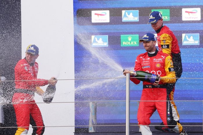 Podium: #20 BMW M Team WRT BMW M Hybrid V8: Rene Rast, Robin Frijns, Sheldon Van Der Linde